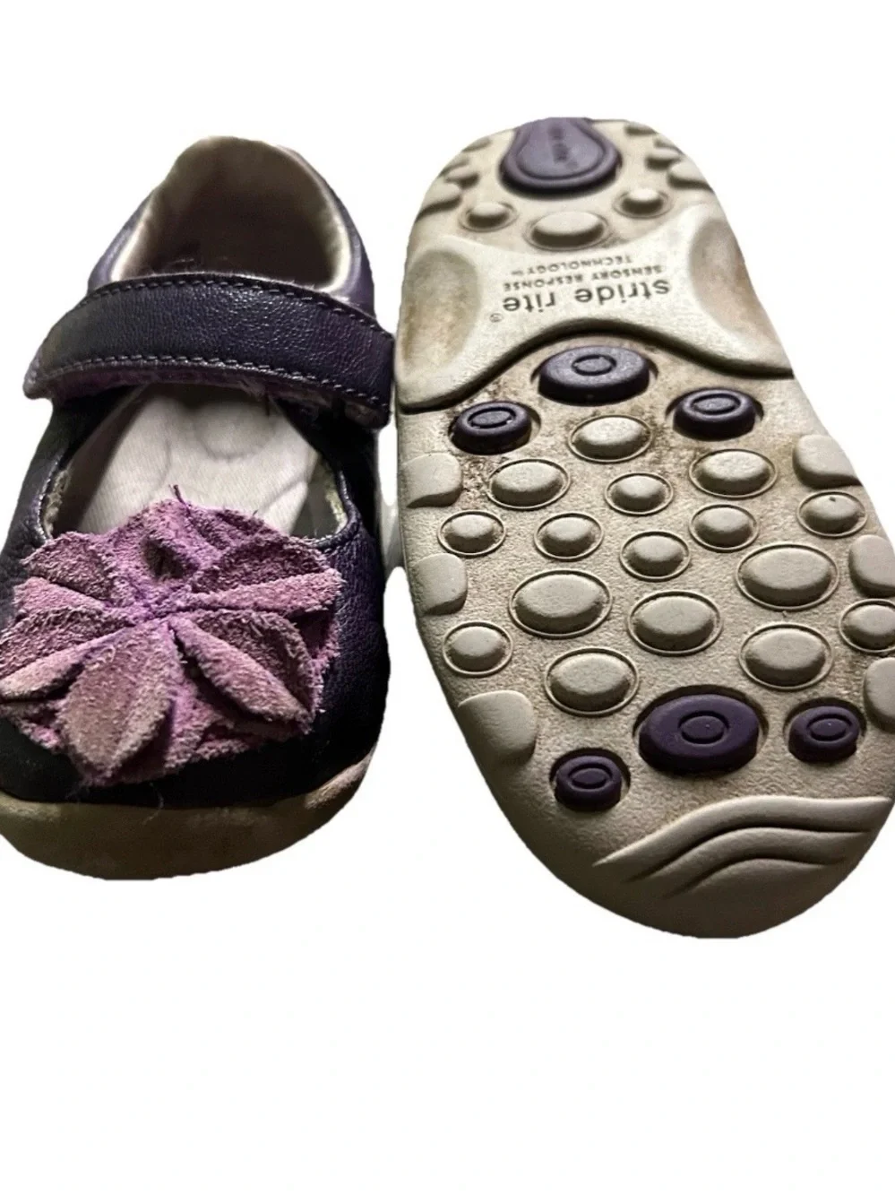 Toddler Girl Stride Rite Purple Mary Jane Shoes Size 5.5